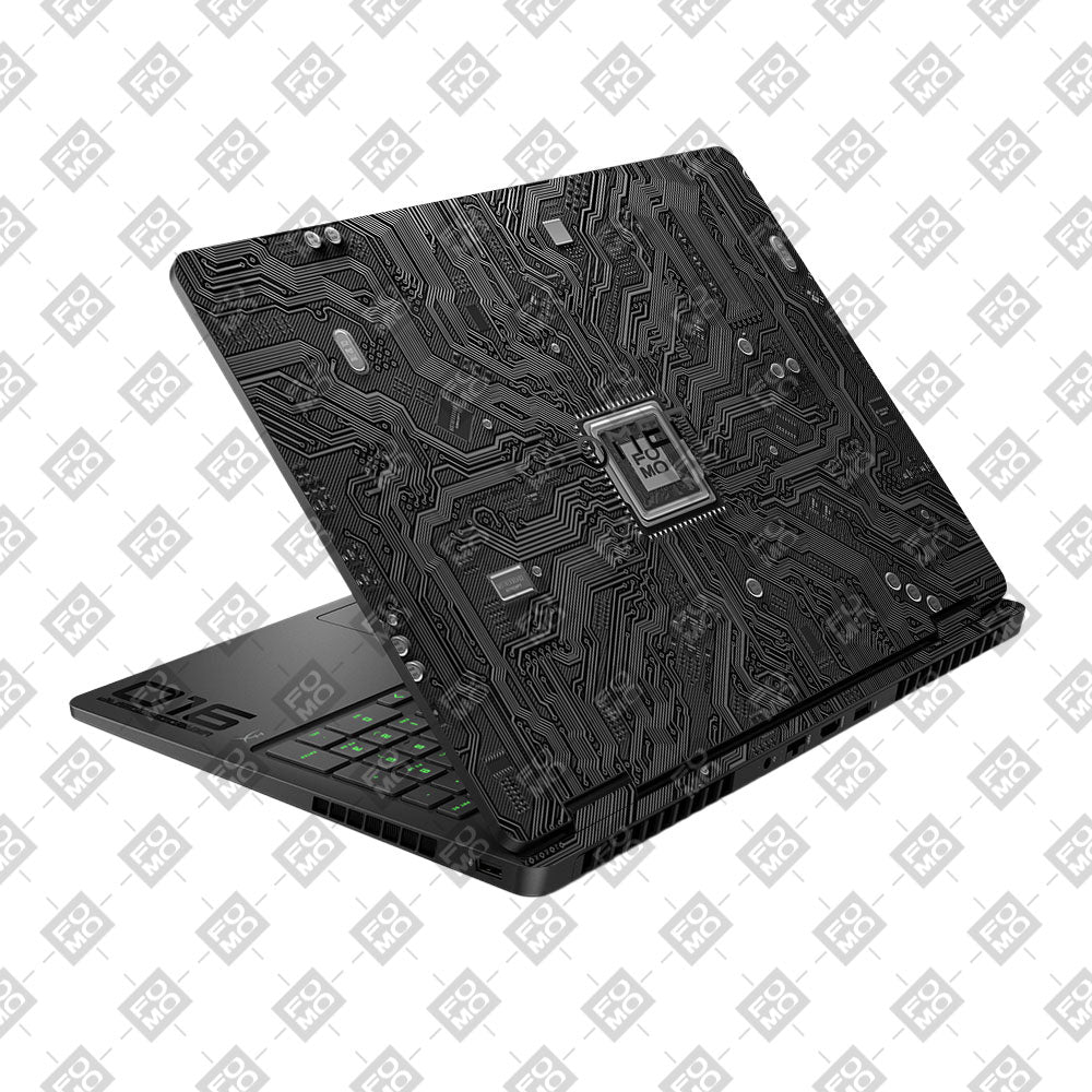 FOMO Circuit Dark Mode HP Omen Gaming 16 2025, 2026 Laptop Skin