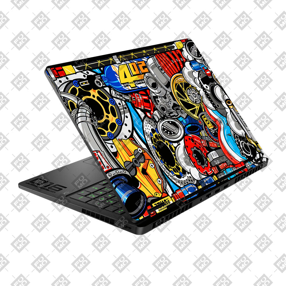 Mechanical Chaos HP Omen Gaming 16 2025, 2026 Laptop Skin