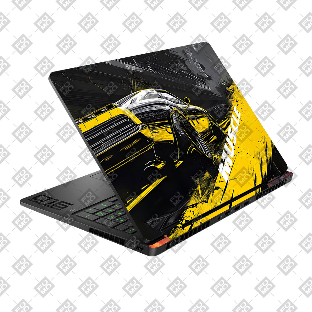 Black Muscle HP Omen Gaming 16 2025, 2026 Laptop Skin