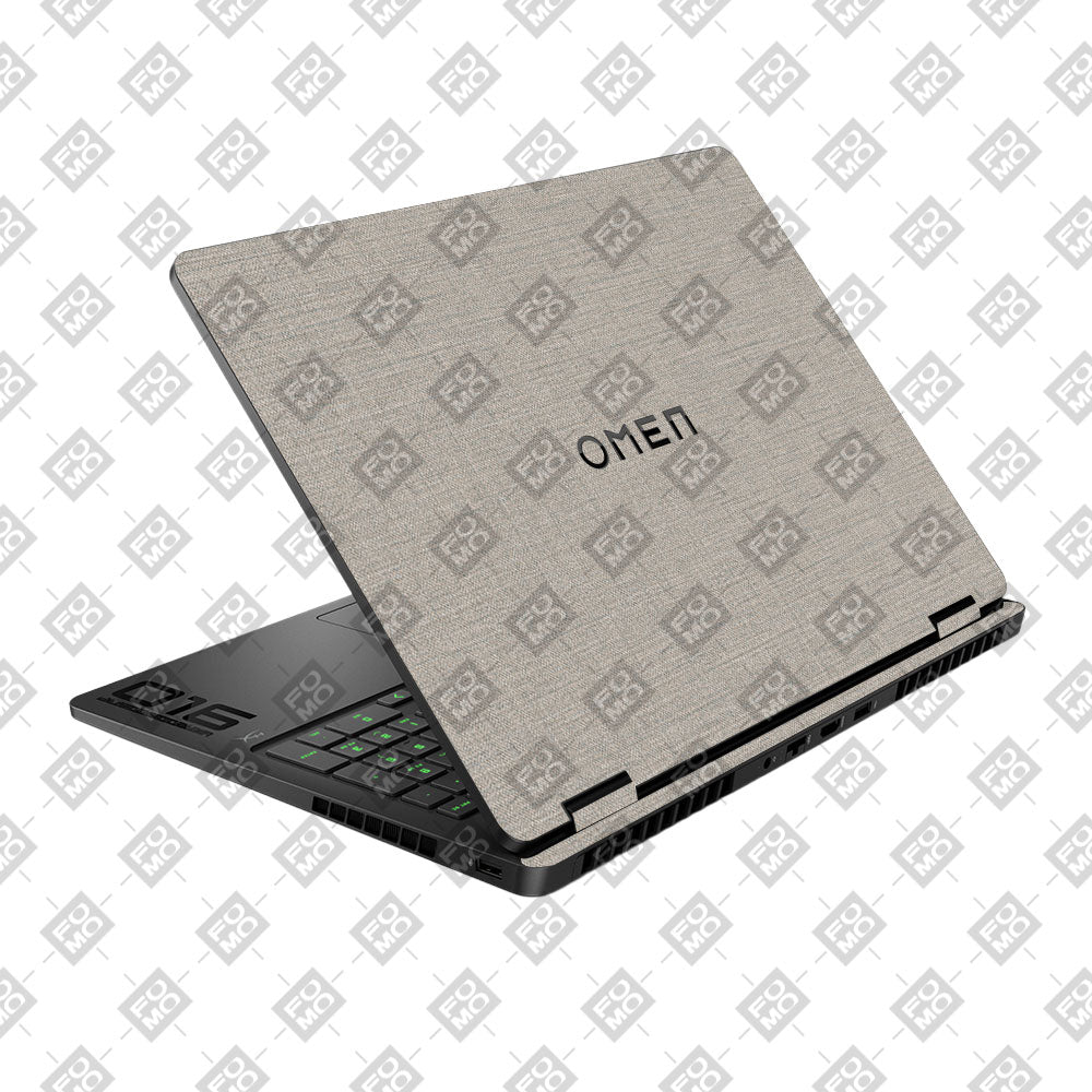 Textured Fabric Grey HP Omen Gaming 16 2025, 2026 Laptop Skin