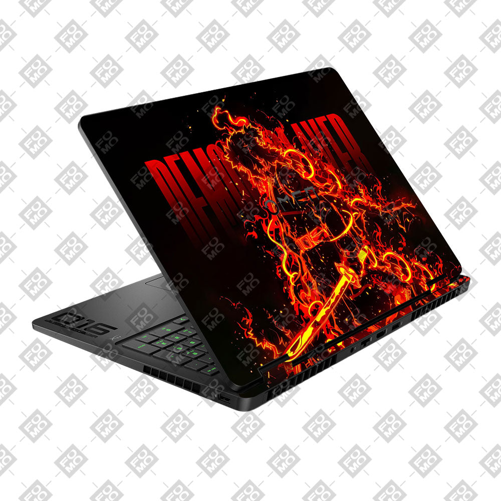 Blazing Anime Swordsman HP Omen Gaming 16 2025, 2026 Laptop Skin