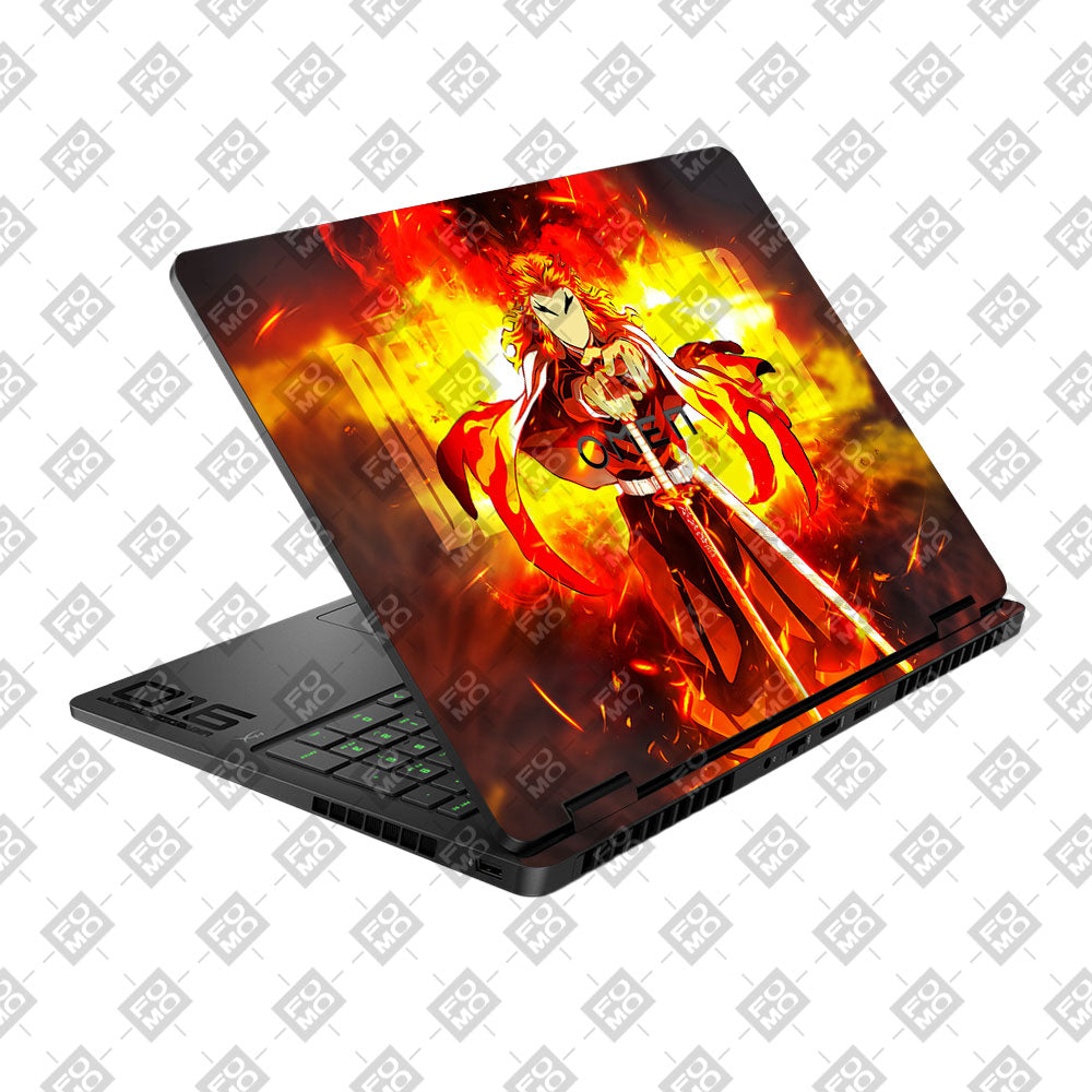 Anime Flame Swordsman HP Omen Gaming 16 2025, 2026 Laptop Skin