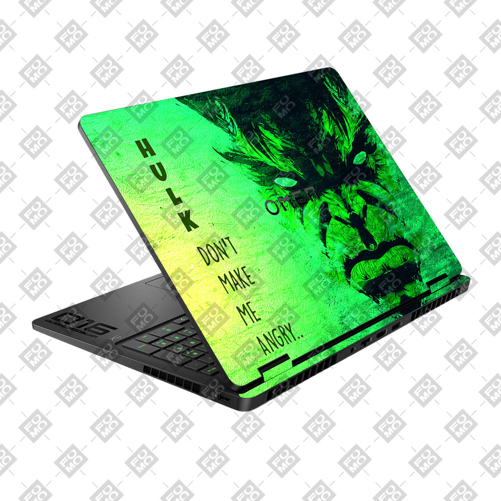 Hulk Don't Make Me Angry HP Omen Gaming 16 2025, 2026 Laptop Skin