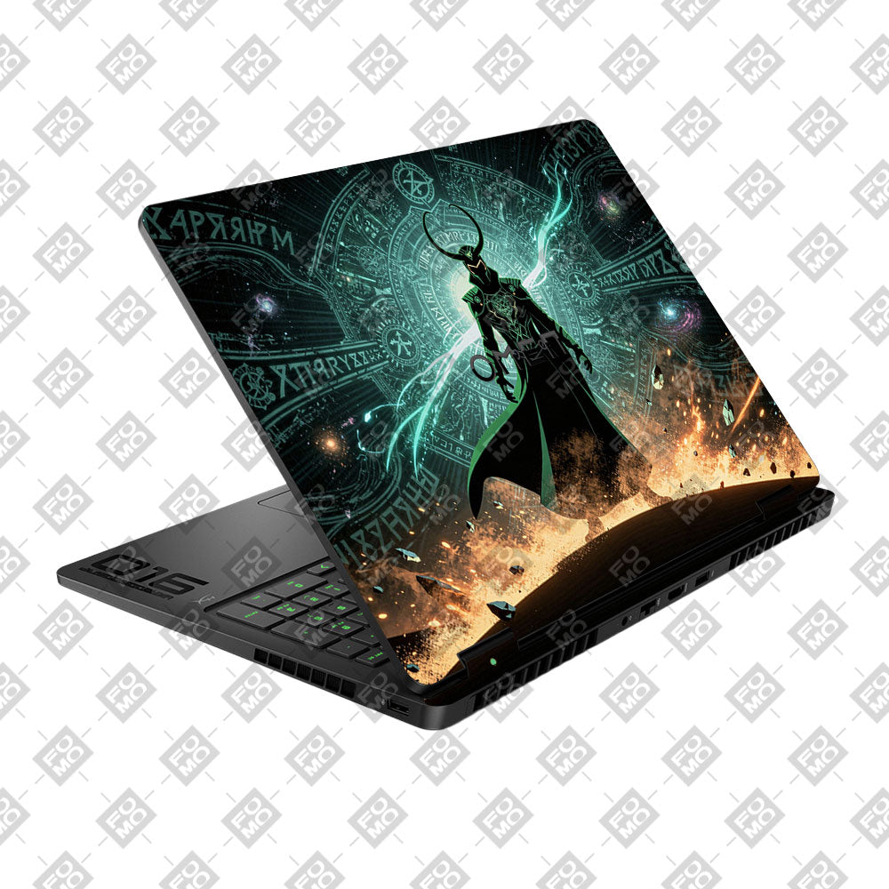Neon Trickster God HP Omen Gaming 16 2025, 2026 Laptop Skin