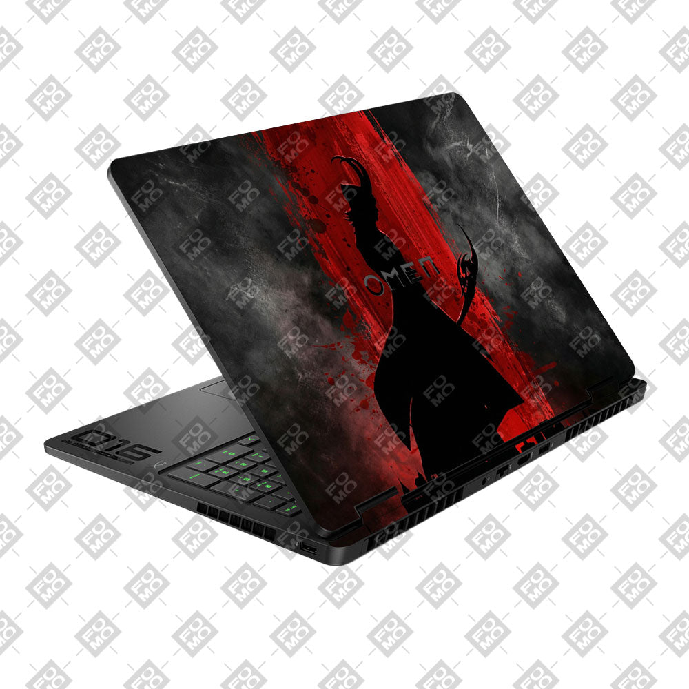 Loki Silhouette Red Strike HP Omen Gaming 16 2025, 2026 Laptop Skin