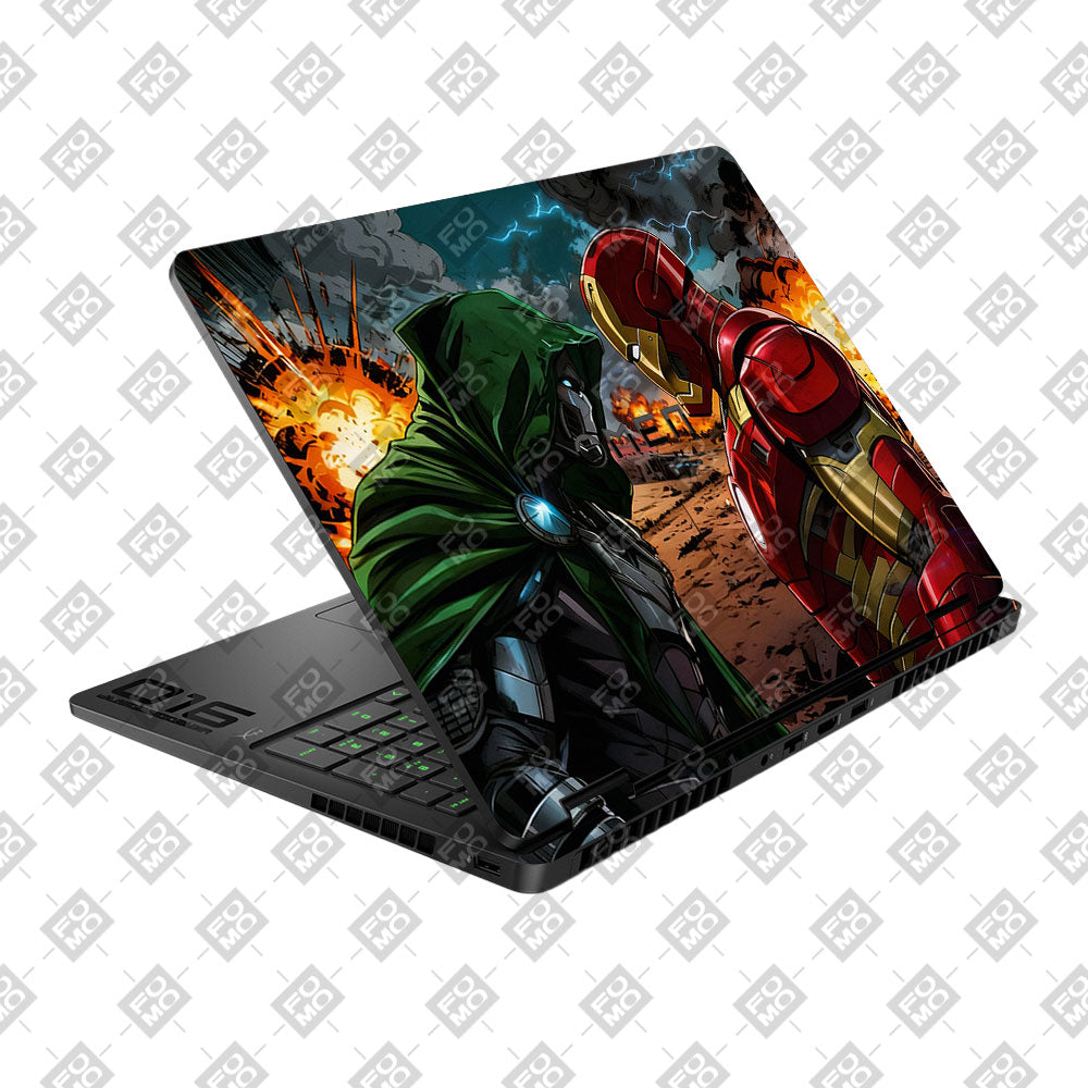 Iron Man vs Doom HP Omen Gaming 16 2025, 2026 Laptop Skin