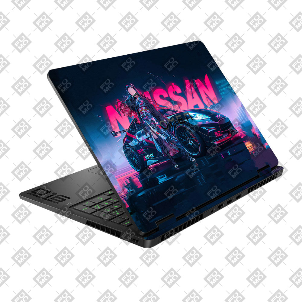 Neon Bloom Nezuko Racer HP Omen Gaming 16 2025, 2026 Laptop Skin