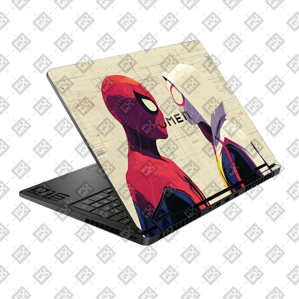 Spider Man X Spider Gwen HP Omen Gaming 16 2025, 2026 Laptop Skin