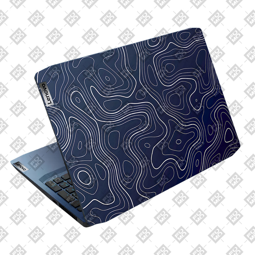 Fluid Lines Design Lenovo Ideapad Gaming 3 15ARH05 and 15IMH05 Laptop Skin