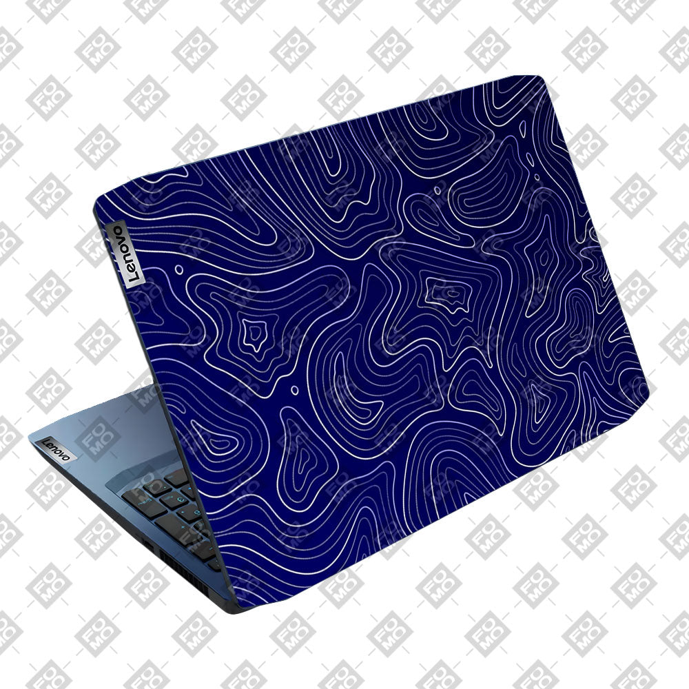 Deep Blue Contour Depths Lenovo Ideapad Gaming 3 15ARH05 and 15IMH05 Laptop Skin