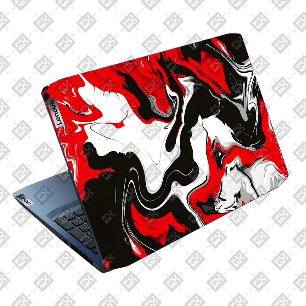 Red and White Marble Lenovo IdeaPad Gaming 3 15ARH05 and 15IMH05 Laptop Skin