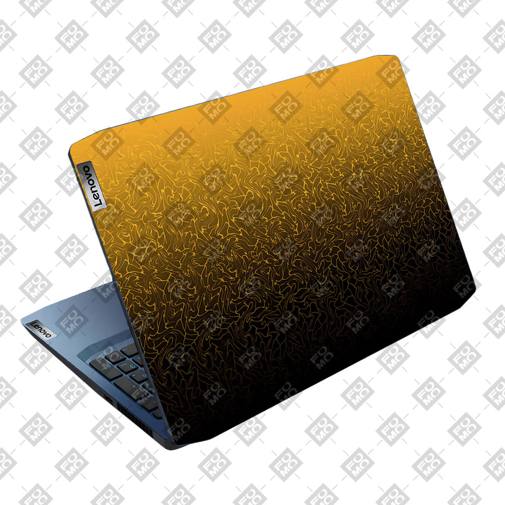 Orange to Black Gradient Lenovo Ideapad Gaming 3 15ARH05 and 15IMH05 Laptop Skin