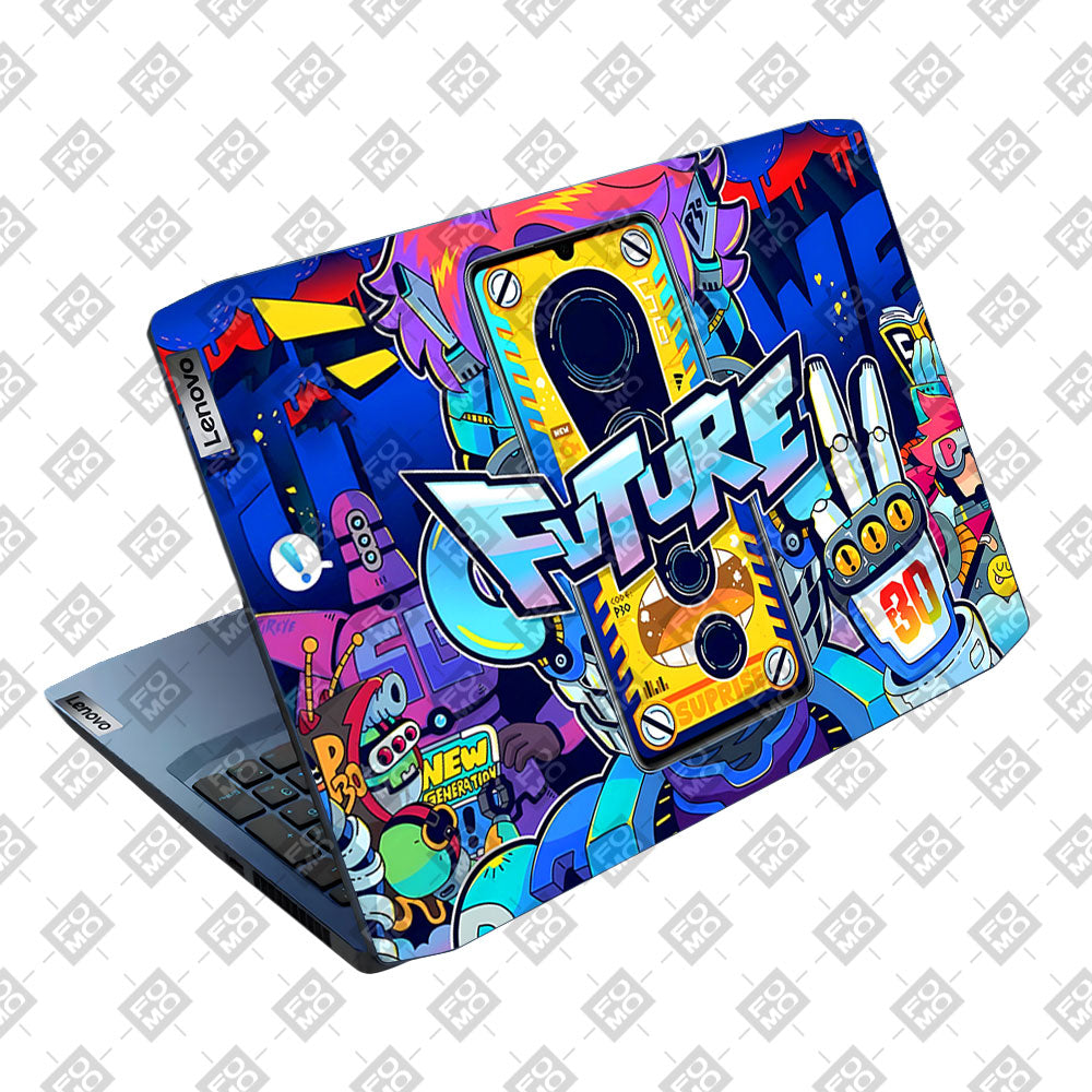Futuristic Cyberpunk Vision Lenovo Ideapad Gaming 3 15ARH05 and 15IMH05 Laptop Skin
