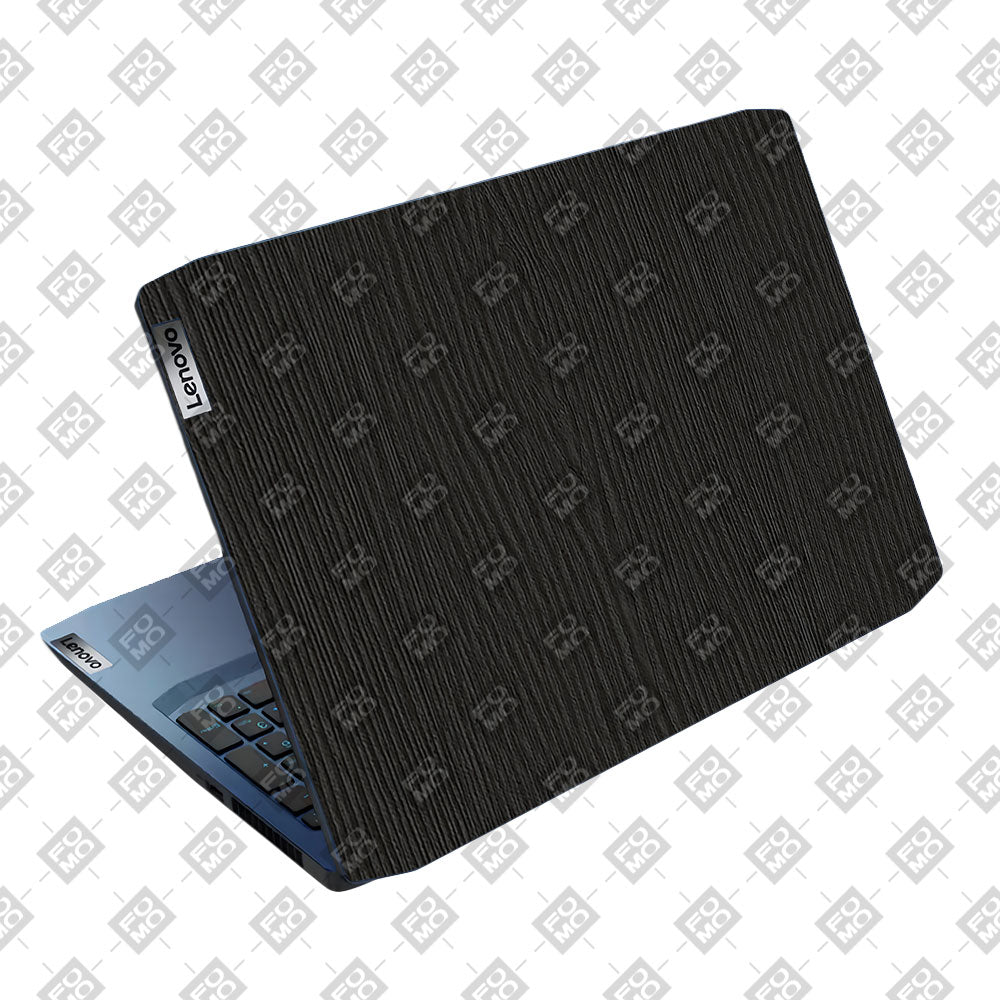 Textured Black Wood Lenovo IdeaPad Gaming 3 15ARH05 and 15IMH05 Laptop Skin