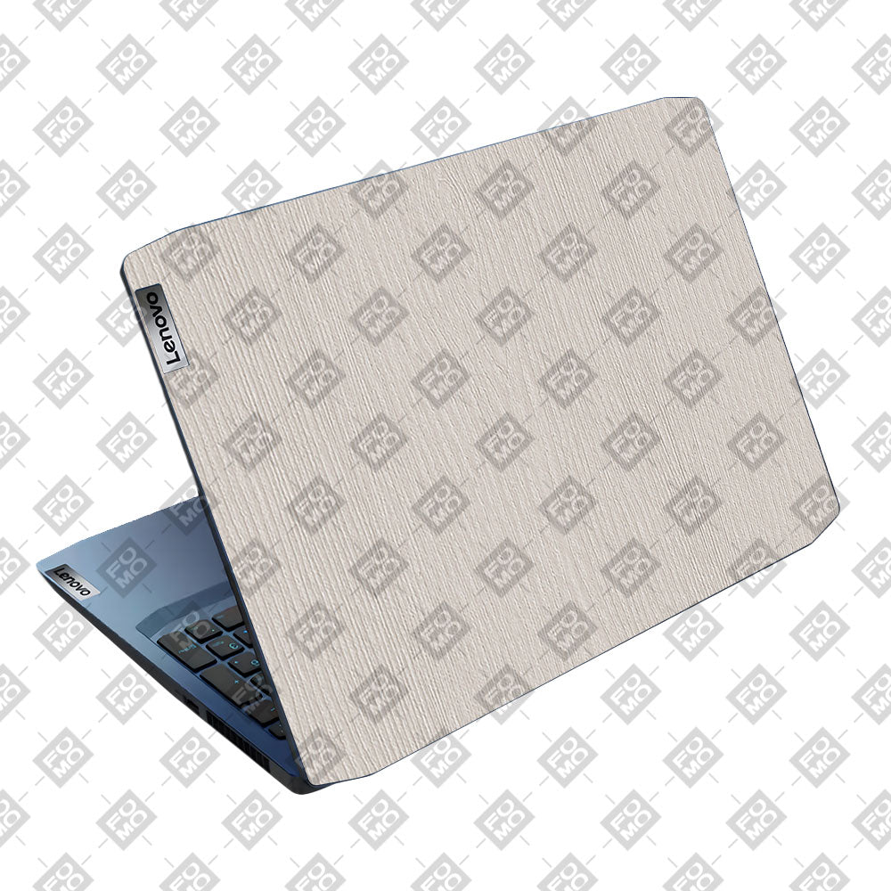 Textured White Wood Lenovo IdeaPad Gaming 3 15ARH05 and 15IMH05 Laptop Skin