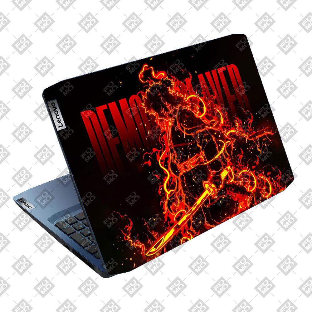 Rengoku Blazing Inferno Lenovo IdeaPad Gaming 3 15ARH05 and 15IMH05 Laptop Skin