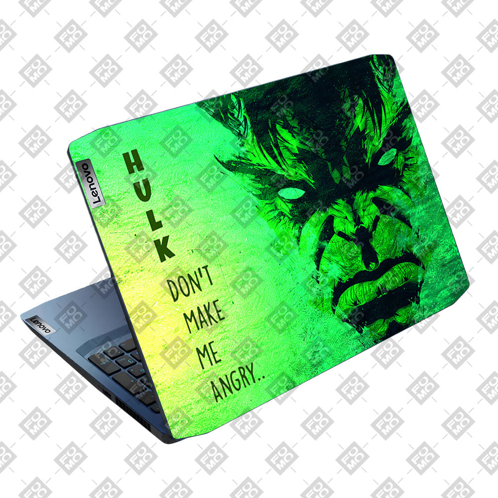Hulk Don't Make Me Angry Lenovo IdeaPad Gaming 3 15ARH05 and 15IMH05 Laptop Skin