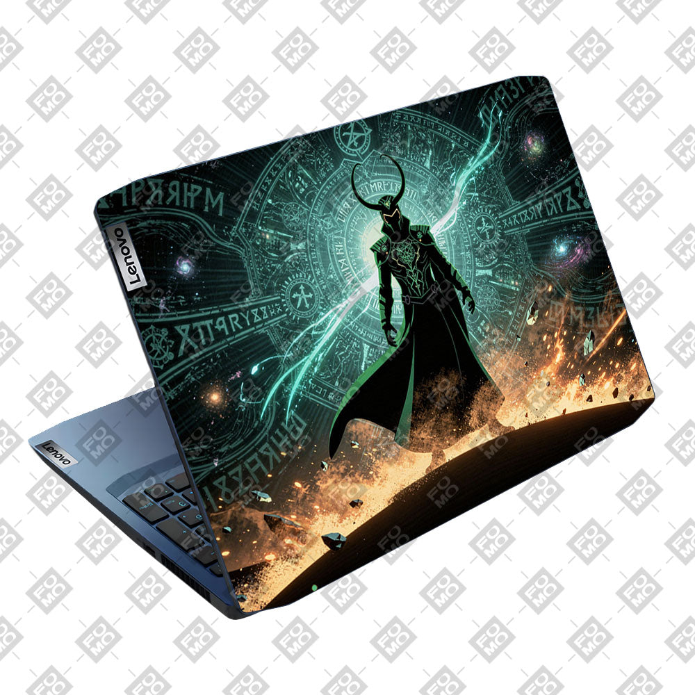 Loki God of Mischief Neon Lenovo IdeaPad Gaming 3 15ARH05 and 15IMH05 Laptop Skin