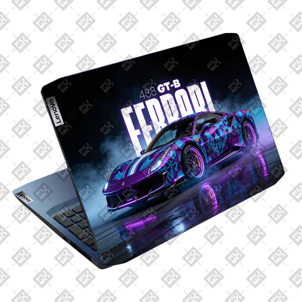 Psycho Drive Ferrari 488 Lenovo IdeaPad Gaming 3 15ARH05 and 15IMH05 Laptop Skin