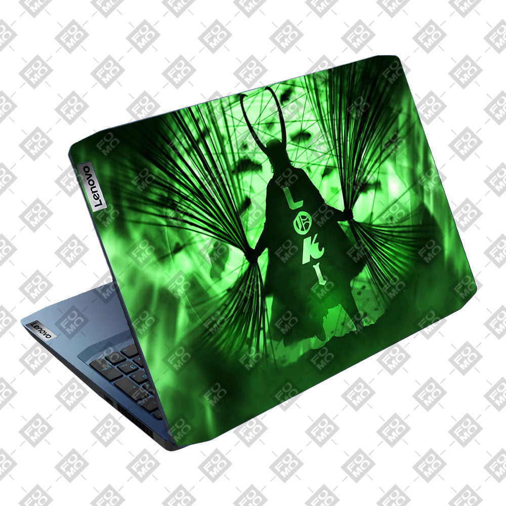 Loki's Green Aura Lenovo IdeaPad Gaming 3 15ARH05 and 15IMH05 Laptop Skin