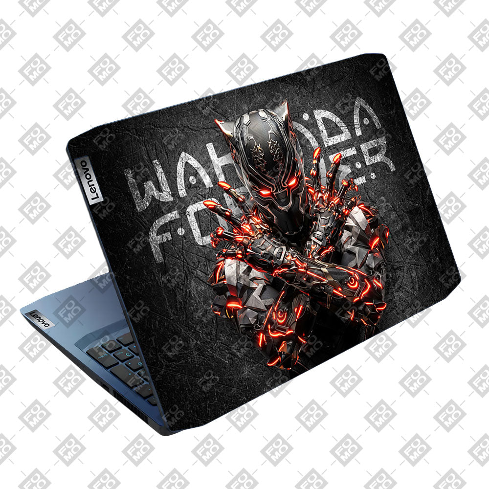 Black Panther Glowing Fury Lenovo IdeaPad Gaming 3 15ARH05 and 15IMH05 Laptop Skin