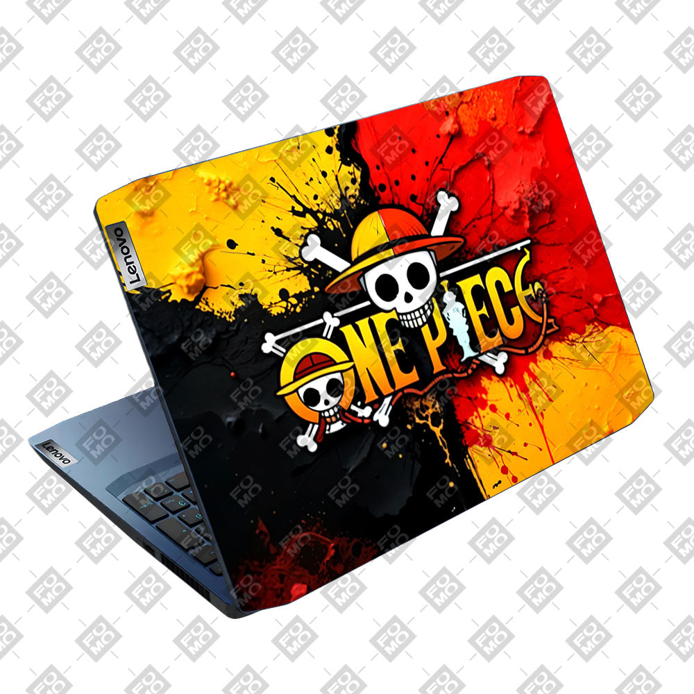 One Piece Paint Splash Lenovo IdeaPad Gaming 3 15ARH05 and 15IMH05 Laptop Skin