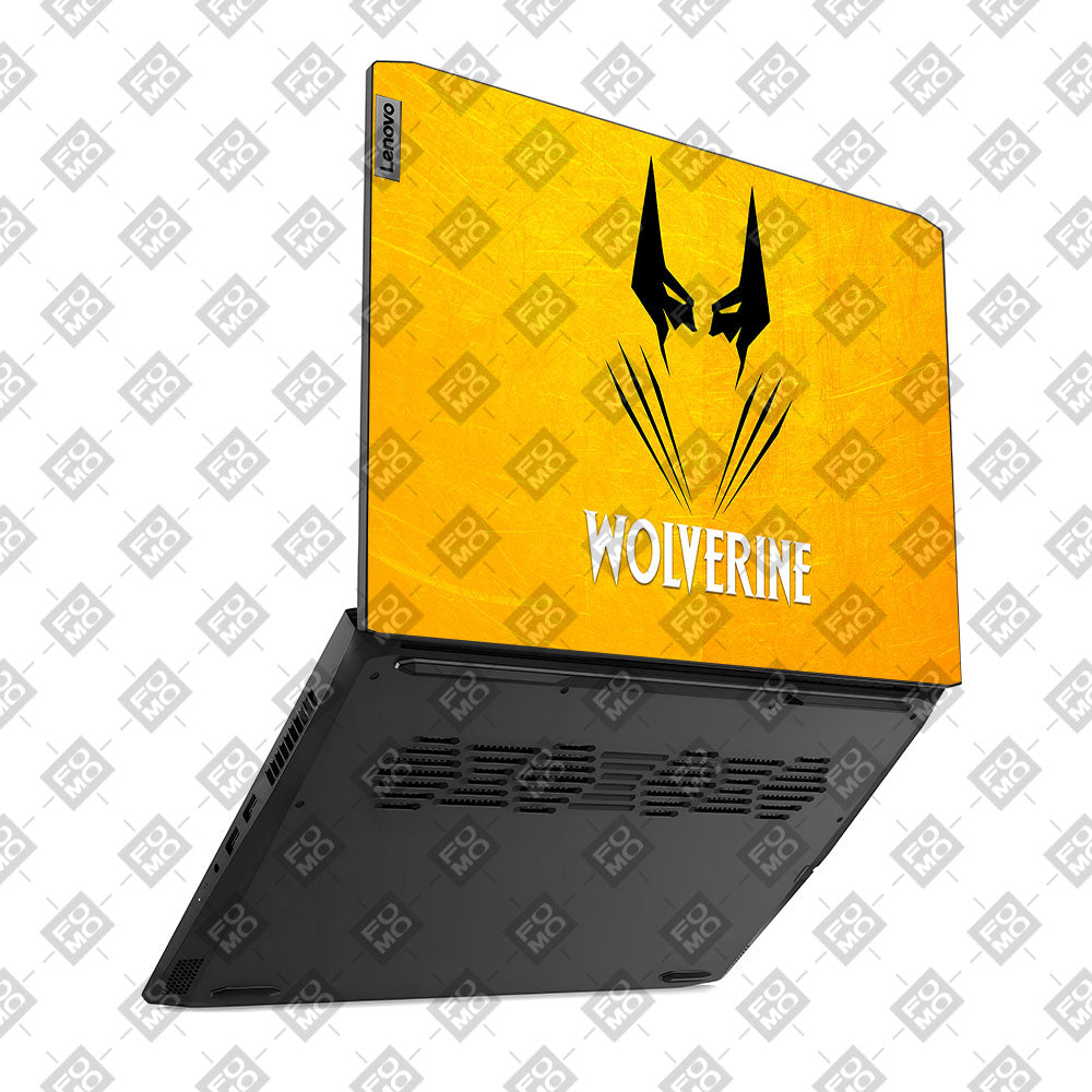 Wolverine with Yellow Background Lenovo IdeaPad Gaming 3 15ACH6 and 15IHU6 Laptop Skin