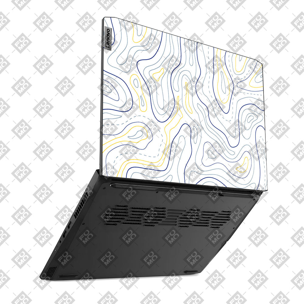 Minimalist Colorful Contours Lenovo IdeaPad Gaming 3 15ACH6 and 15IHU6 Laptop Skin