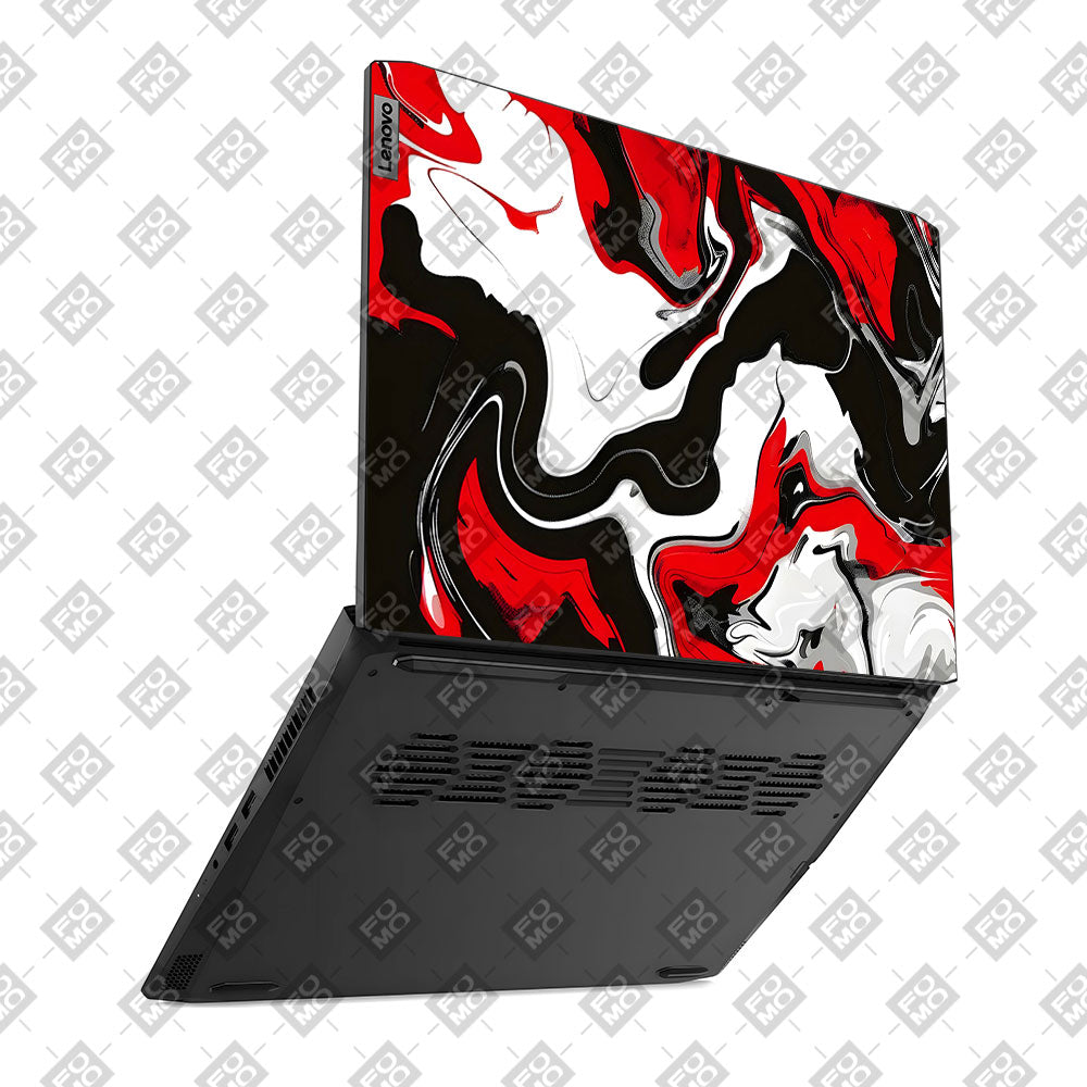 Red and White Marble Lenovo IdeaPad Gaming 3 15ACH6 and 15IHU6 Laptop Skin