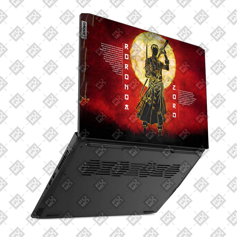 Zoro Under Golden Moon Lenovo IdeaPad Gaming 3 15ACH6 and 15IHU6 Laptop Skin
