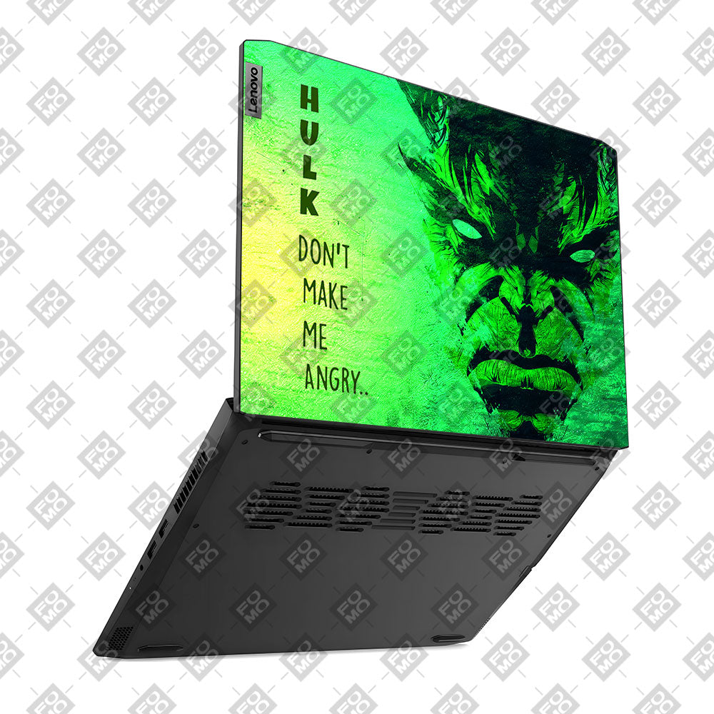 Hulk Don't Make Me Angry Lenovo IdeaPad Gaming 3 15ACH6 and 15IHU6 Laptop Skin