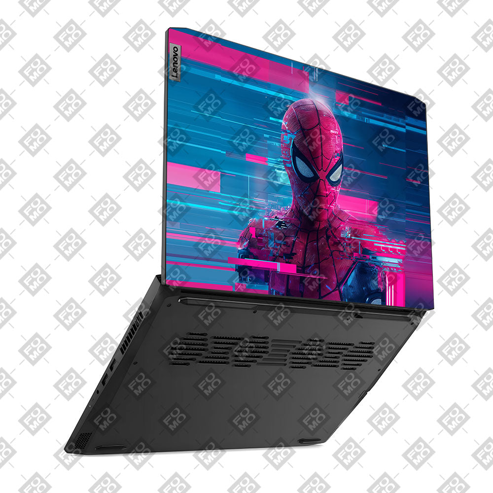 Glitch Spider Neon Web Lenovo IdeaPad Gaming 3 15ACH6 and 15IHU6 Laptop Skin