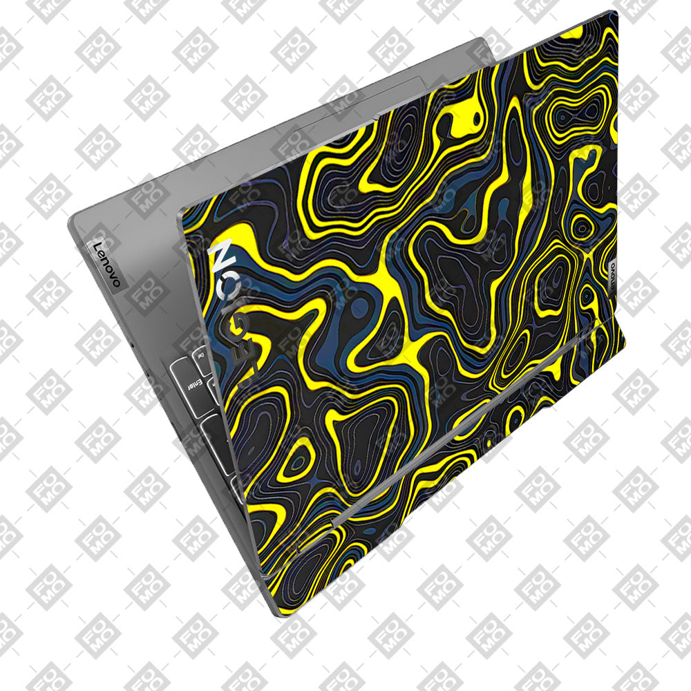 Neon Lava Contours Lenovo Legion 5 15IRX9 Laptop Skin