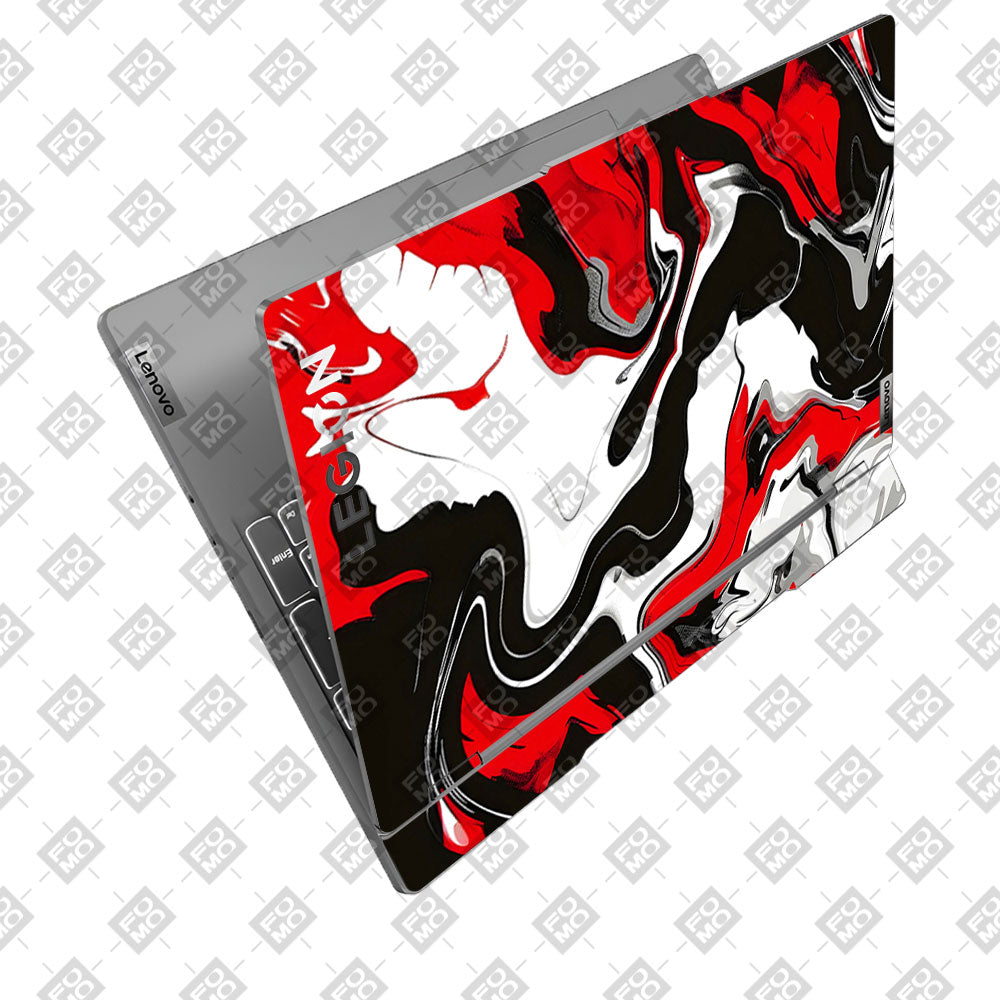 Red and White Marble Lenovo Legion 5 15IRX9 Laptop Skin