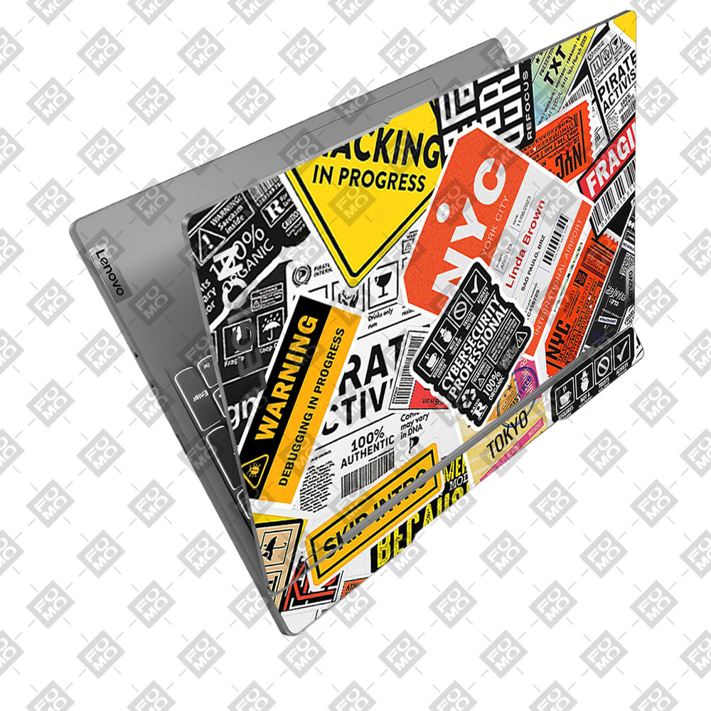 Tech Aesthetic Sticker Collage Lenovo Legion 5 15IRX9 Laptop Skin