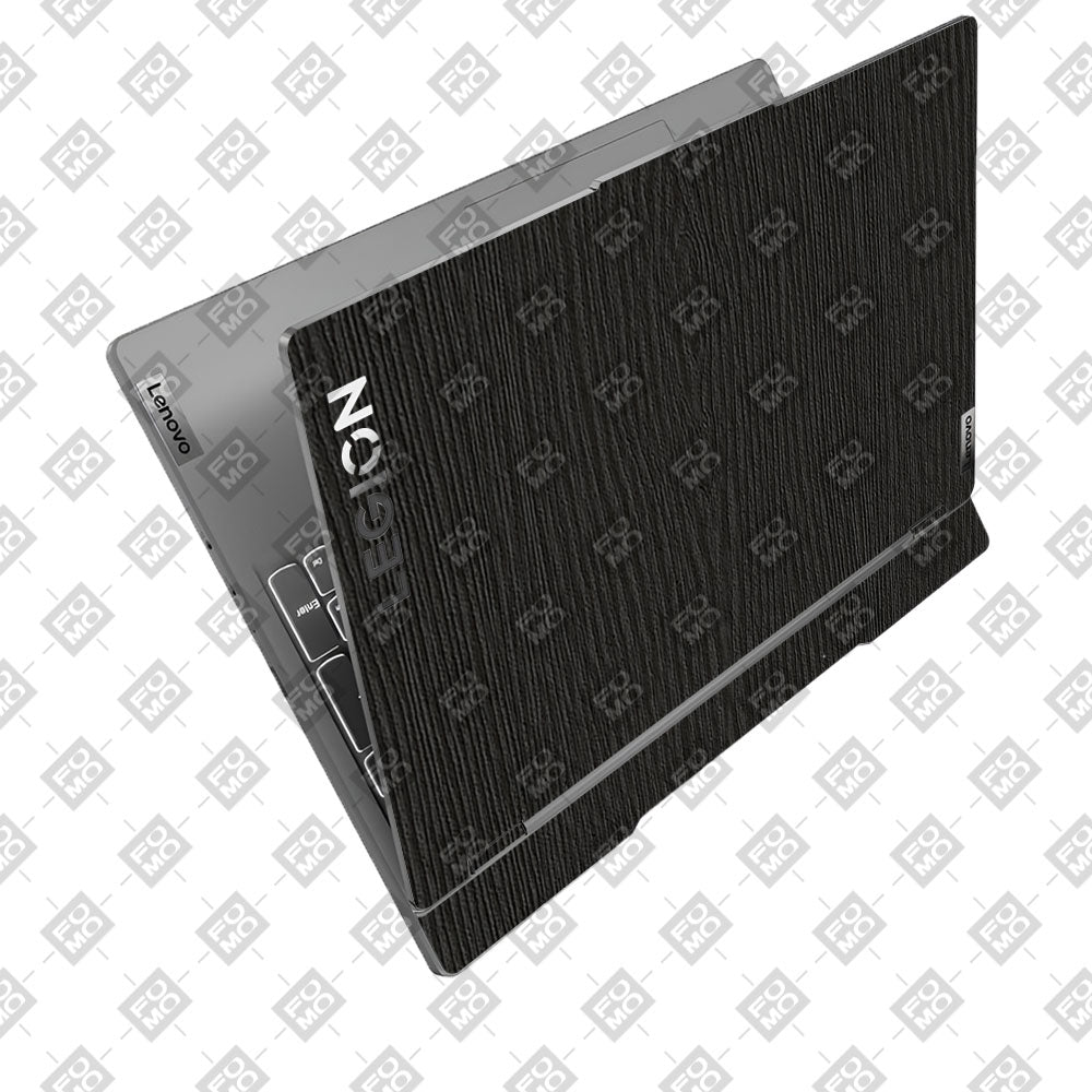 Textured Black Wood Lenovo Legion 5 15IRX9 Laptop Skin