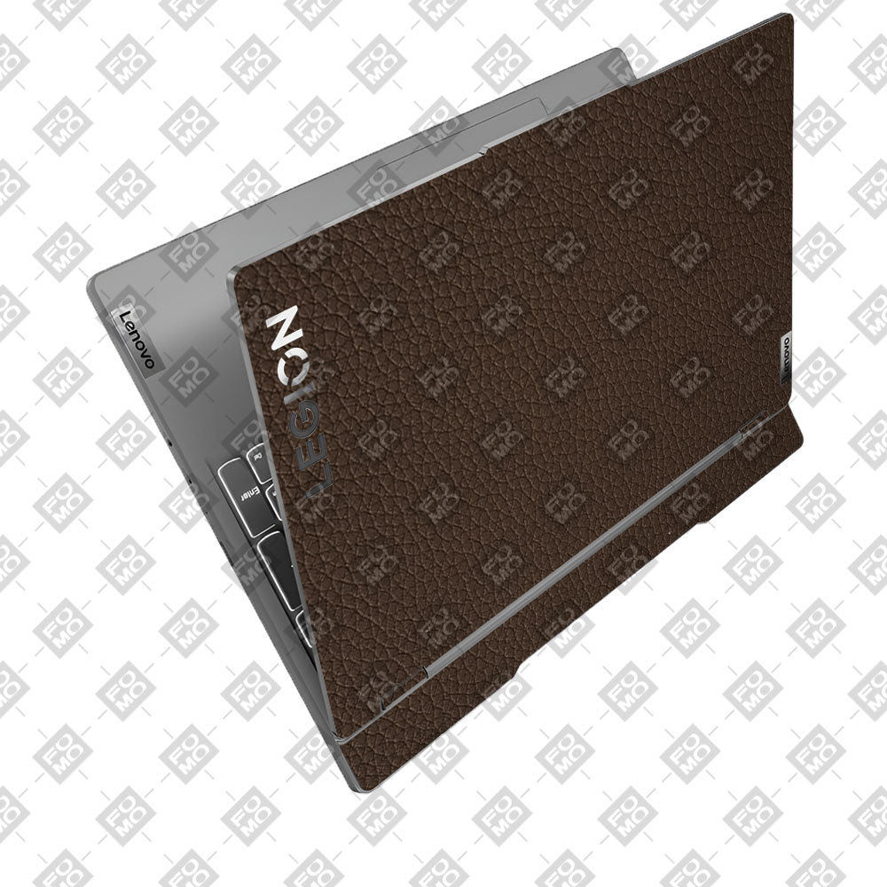 Textured Brown Leather Lenovo Legion 5 15IRX9 Laptop Skin