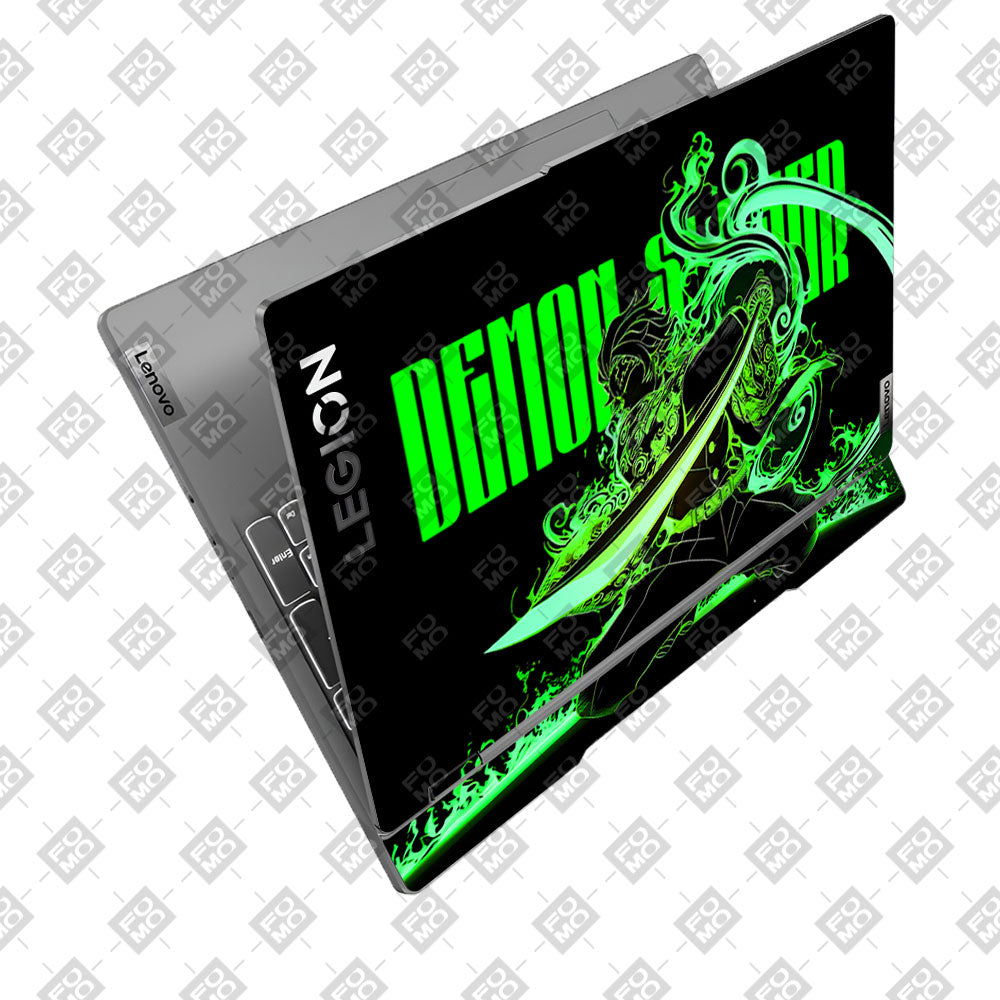 Green Flame Swordsman Lenovo Legion 5 15IRX9 Laptop Skin