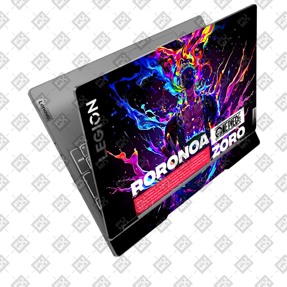 Zoro with Neon Flames Lenovo Legion 5 15IRX9 Laptop Skin
