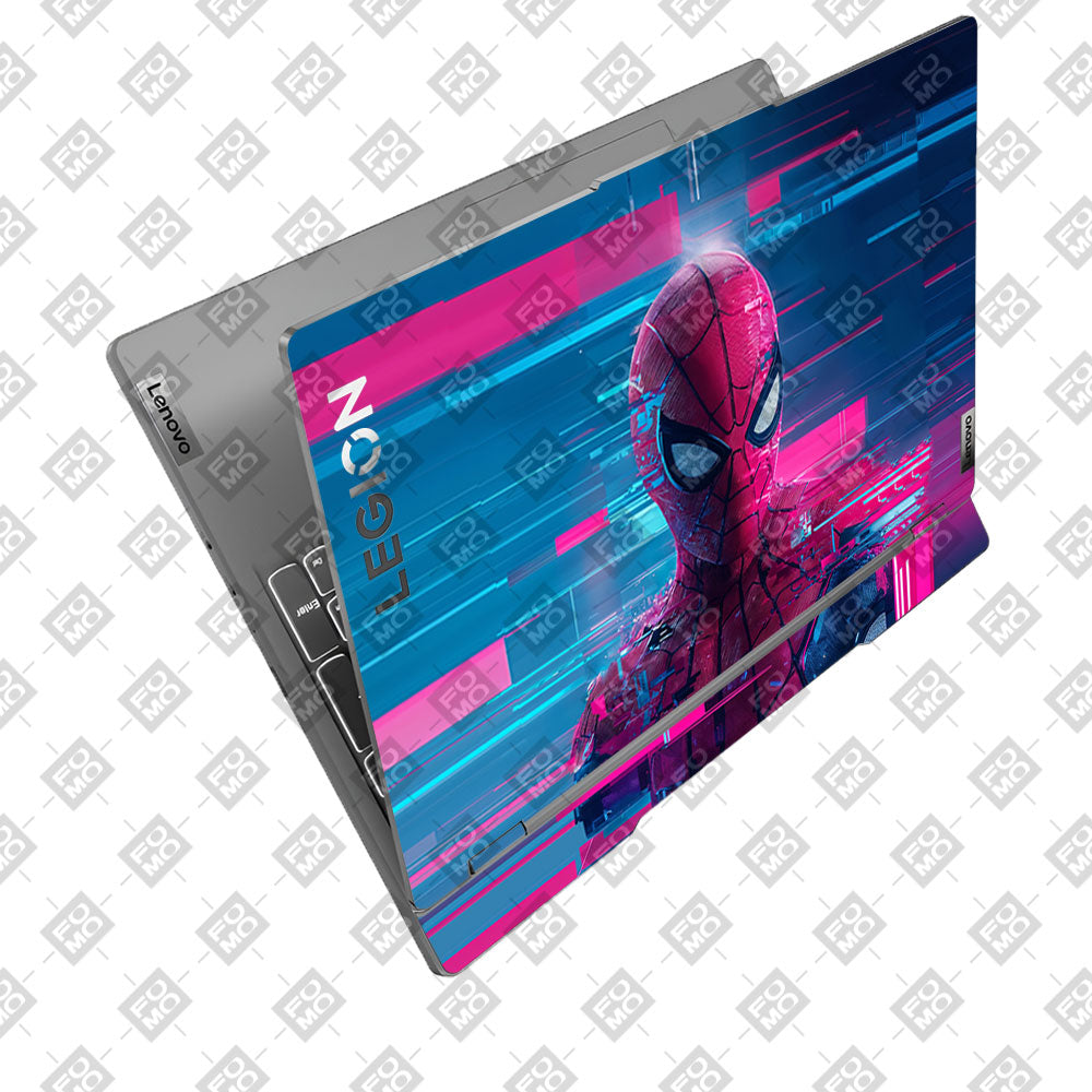 Glitch Spider Neon Web Lenovo Legion 5 15IRX9 Laptop Skin