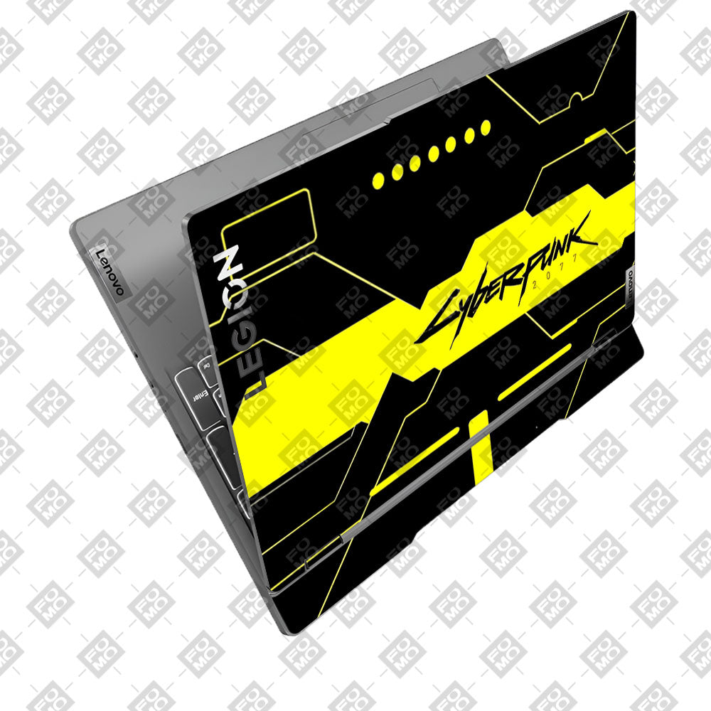 Cyberpunk Yellowline Grid Lenovo Legion 5 15IRX9 Laptop Skin