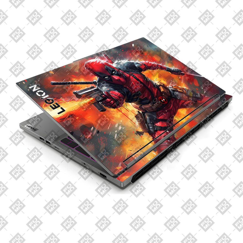 Deadpool in Action Lenovo Legion 5 16IRX9 Laptop Skin