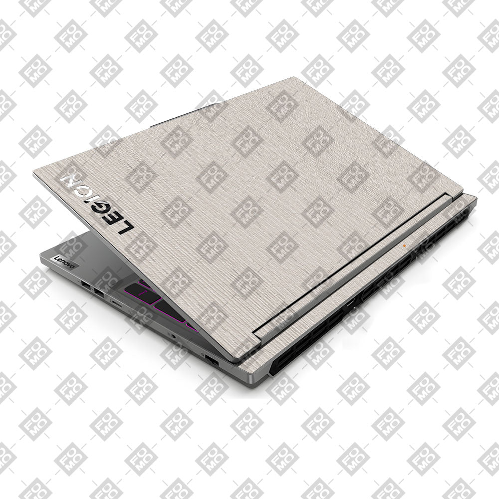 Textured White Wood Lenovo Legion 5 16IRX9 Laptop Skin