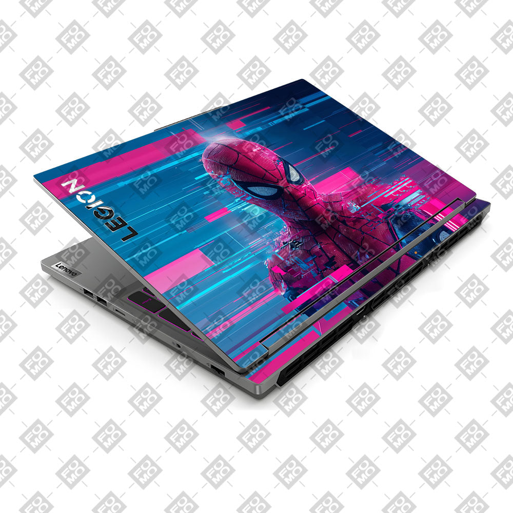 Glitch Spider Neon Web Lenovo Legion 5 16IRX9 Laptop Skin