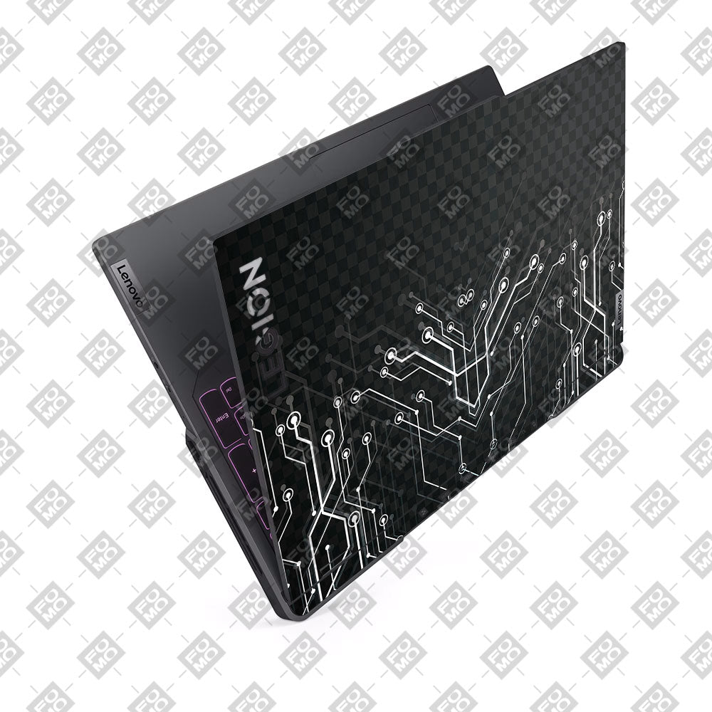 Black Digital Circuit Lenovo Legion 5 Pro 16IRX8 and 16IRX9 Laptop Skin