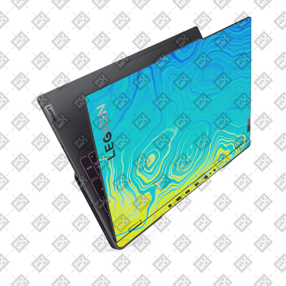 Ocean Gradient Waves Lenovo Legion 5 Pro 16IRX8 and 16IRX9 Laptop Skin