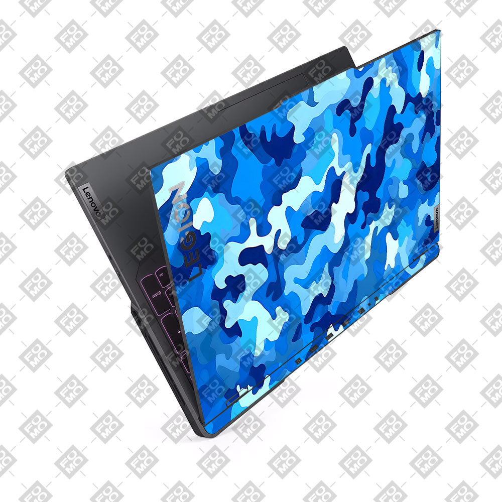 Arctic Blue Camo Pattern Lenovo Legion 5 Pro 16IRX8 and 16IRX9 Laptop Skin