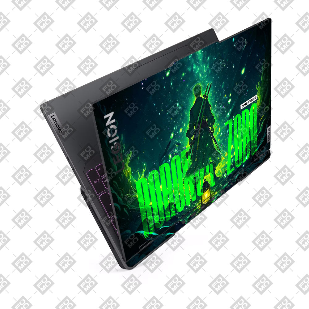 Roronoa Zoro Green Fury Lenovo Legion 5 Pro 16IRX8 and 16IRX9 Laptop Skin