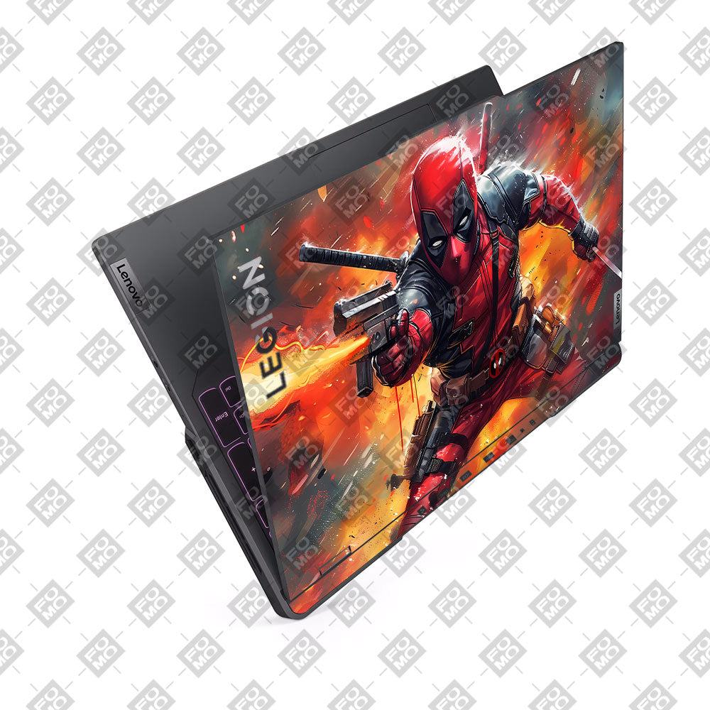 Deadpool in Action Lenovo Legion 5 Pro 16IRX8 and 16IRX9 Laptop Skin