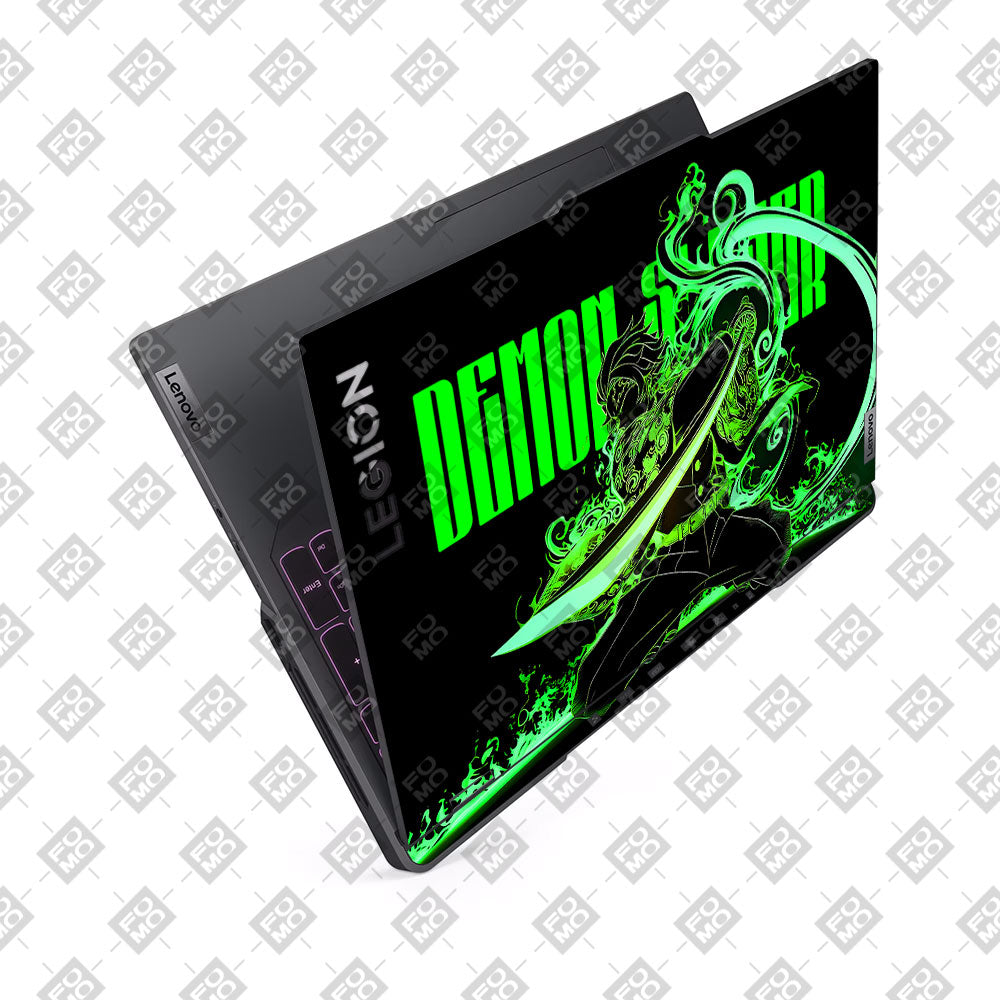 Tanjiro Green Flame Dance Lenovo Legion 5 Pro 16IRX8 and 16IRX9 Laptop Skin